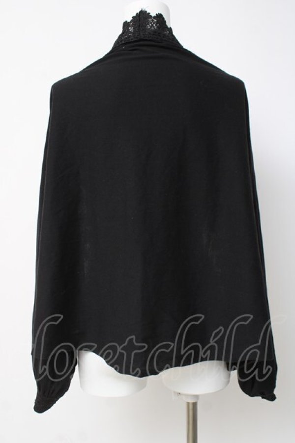 画像2: axes femme / バラ釦付2wayUVストール F 黒 Y-26-03-16-024-AX-ZA-SZ-ZY (2)