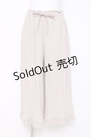 画像: axes femme / 選べる着丈楊柳ワイドパンツ S グレージュ Y-26-03-16-169-AX-PA-SZ-ZY