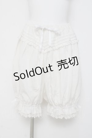 画像: axes femme kawaii / コットンドロワーズ M 白 Y-26-03-16-170-AX-PA-SZ-ZY