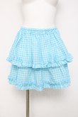 画像1: MARBLE / ギンガムチェックスカート  サックス Y-26-03-16-172-GO-SK-SZ-ZY (1)