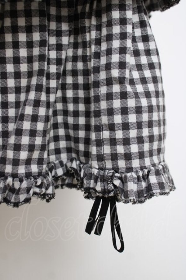 画像3: MARBLE / ギンガムチェックスカート  黒 Y-26-03-16-173-GO-SK-SZ-ZY (3)