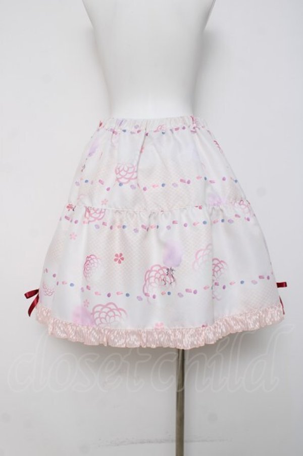 画像3: gouk / プリントスカート  シロ Y-26-03-16-174-GO-SK-SZ-ZY (3)