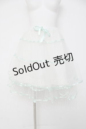 画像: BABY, THE STARS SHINE BRIGHT / ふわふわドットチュールパニエ  ミント Y-26-03-16-175-BA-SK-AS-ZY