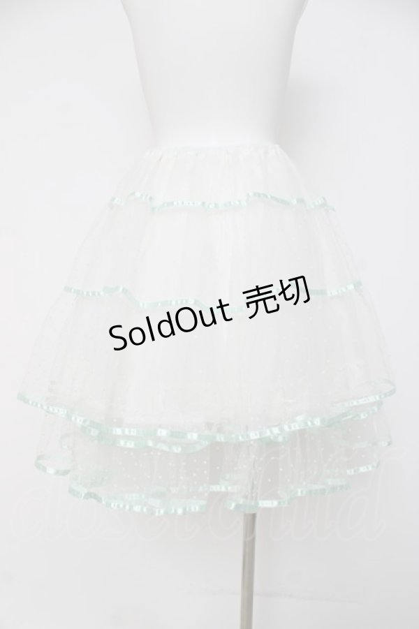 画像2: BABY, THE STARS SHINE BRIGHT / ふわふわドットチュールパニエ  ミント Y-26-03-16-175-BA-SK-AS-ZY (2)
