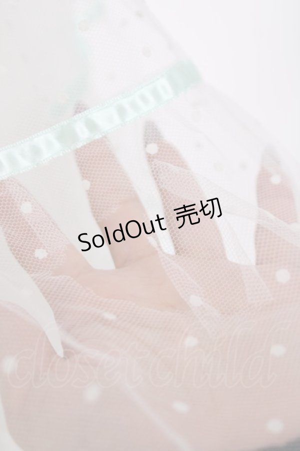 画像3: BABY, THE STARS SHINE BRIGHT / ふわふわドットチュールパニエ  ミント Y-26-03-16-175-BA-SK-AS-ZY (3)