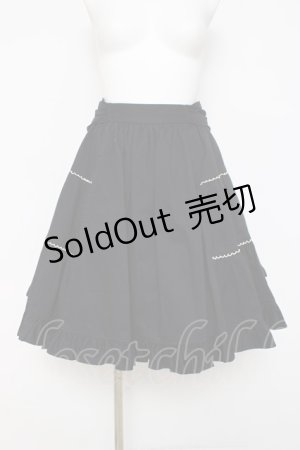 画像: Heart E / サイドティアードバックリボンスカート  紺 Y-26-03-16-177-LO-SK-SZ-ZY