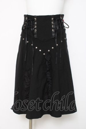 画像: Ozz On / スピンドルスカート  黒 Y-26-03-16-179-OO-SK-SZ-ZY