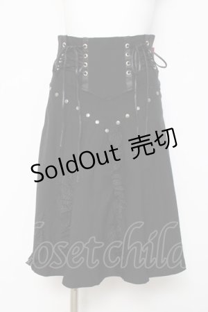画像: Ozz On / スピンドルスカート  黒 Y-26-03-16-179-OO-SK-SZ-ZY