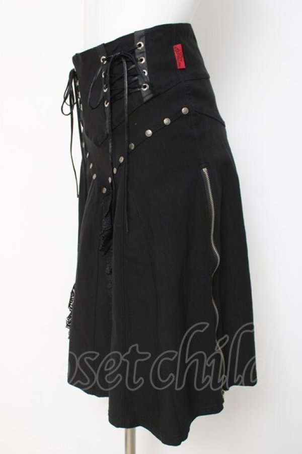 画像2: Ozz On / スピンドルスカート  黒 Y-26-03-16-179-OO-SK-SZ-ZY (2)