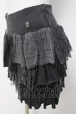 画像2: HYSTERIC GLAMOUR / 異素材フリルスカート F グレー Y-26-03-16-180-PU-SK-SZ-ZY (2)
