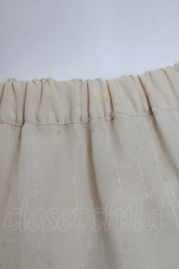 画像3: Emily Temple cute / ラメストライプフリルスカート  アイボリー Y-26-03-16-184-ET-SK-SZ-ZY (3)