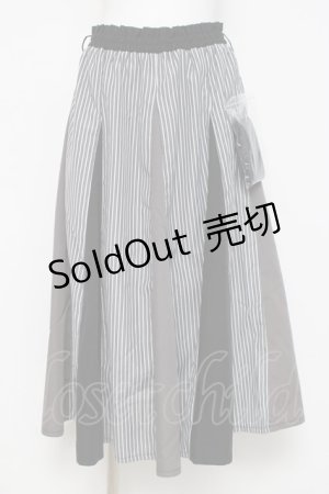 画像: axes femme / 切替ロングフレアスカート F 黒 Y-26-03-16-185-AX-SK-SZ-ZY