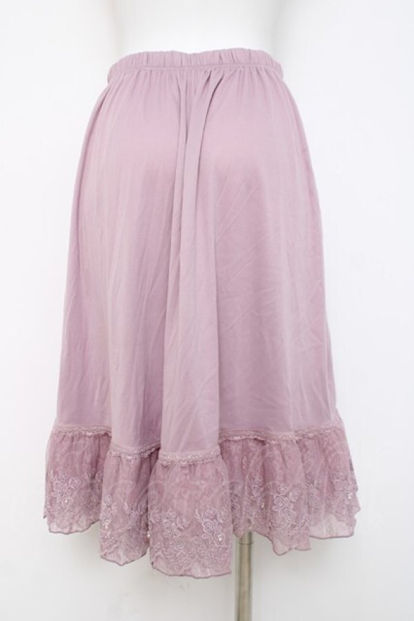 画像2: axes femme / レース重ねペチスカート M ピンク Y-26-03-16-187-AX-SK-SZ-ZY (2)