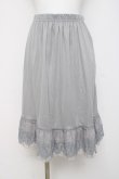 画像1: axes femme / レース重ねペチスカート M グレー Y-26-03-16-190-AX-SK-SZ-ZY (1)