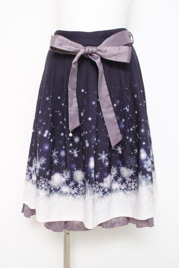 画像1: axes femme POETIQUE / アイスクリスタルミドルスカート M 紫 Y-26-03-16-191-AX-SK-SZ-ZY (1)