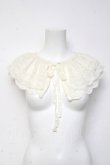 画像1: m petit by misako / AMレース付け襟  白 Y-26-03-16-028-LO-ZA-SZ-ZY (1)