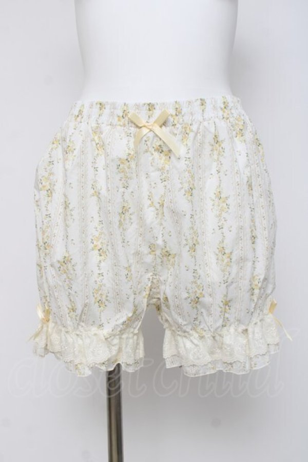 画像1: Kurumi Collaboration / Fairy’s Bouquetドロワーズ L 淡黄 Y-26-03-16-207-LO-PA-SZ-ZY (1)