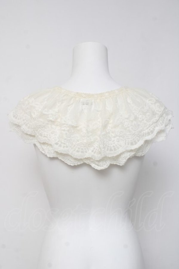 画像3: m petit by misako / AMレース付け襟  白 Y-26-03-16-028-LO-ZA-SZ-ZY (3)