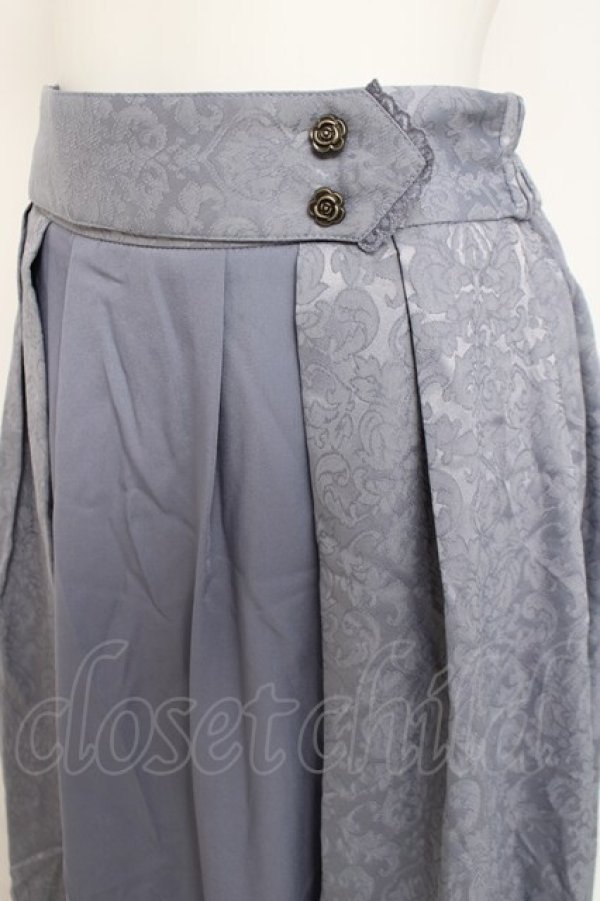 画像3: axes femme / ジャカード切替スカート F ブルー Y-26-03-16-209-AX-SK-SZ-ZY (3)