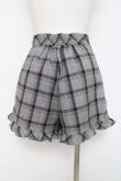 画像2: evelyn / チェックショートパンツ  グレー Y-26-03-16-210-LO-PA-SZ-ZY (2)