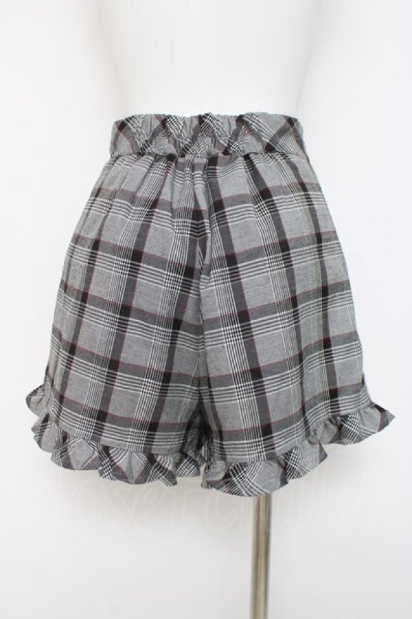 画像2: evelyn / チェックショートパンツ  グレー Y-26-03-16-210-LO-PA-SZ-ZY (2)
