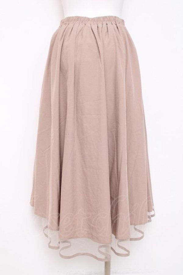 画像2: axes femme / フロントジップイレヘムスカート F ベージュ Y-26-03-16-214-AX-TO-SZ-ZY (2)