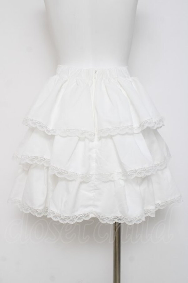 画像2: An MILLE / フリルレイヤードミニスカート  白 Y-26-03-16-215-EL-SK-SZ-ZY (2)
