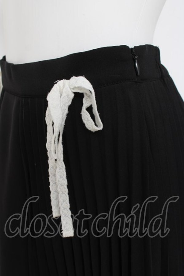 画像3: Me roir / アコーディオンプリーツラップスカート M 黒 Y-26-03-16-216-LO-SK-SZ-ZY (3)