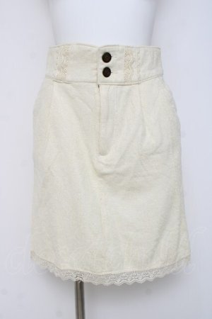 画像: axes femme / バックリボンタイトスカート M 生成り Y-26-03-16-219-AX-SK-SZ-ZY