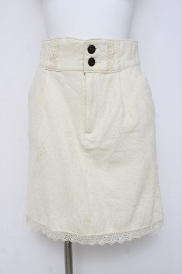 画像1: axes femme / バックリボンタイトスカート M 生成り Y-26-03-16-219-AX-SK-SZ-ZY (1)