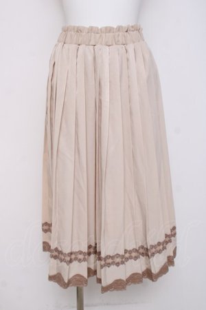 画像: axes femme / サテンプリーツロングスカート M 生成り Y-26-03-16-223-AX-SK-SZ-ZY