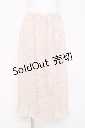 画像: LIZ LISA / 小花柄プリーツスカート 0 オフ白 Y-26-03-16-225-LO-SK-SZ-ZY