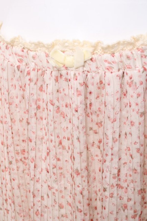 画像3: LIZ LISA / 小花柄プリーツスカート 0 オフ白 Y-26-03-16-225-LO-SK-SZ-ZY (3)