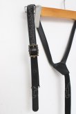 画像2: axes femme / 薔薇モチーフ刺繍サスペンダー  黒 Y-26-03-16-032-AX-ZA-SZ-ZY (2)