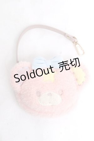 画像: Maison de FLEUR / Little Twin Starsパフ&ポフポーチ  ピンク Y-26-03-16-037-LO-ZA-SZ-ZY