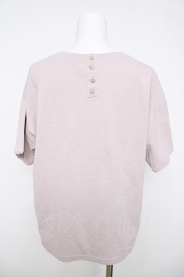 画像2: axes femme / ラメ刺繍ロゴＴシャツ  ラベンダー Y-26-03-18-046-AX-TO-SZ-ZY (2)