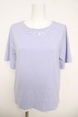 画像1: axes femme / エトワール装飾Ｔシャツ F ラベンダー Y-26-03-18-054-AX-TS-SZ-ZY (1)