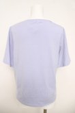 画像2: axes femme / エトワール装飾Ｔシャツ F ラベンダー Y-26-03-18-054-AX-TS-SZ-ZY (2)