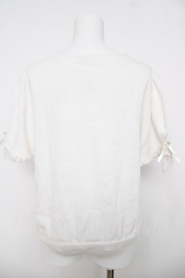 画像2: axes femme / ローズ刺繍カットカーディガン M 白 Y-26-03-18-055-AX-TO-SZ-ZY (2)