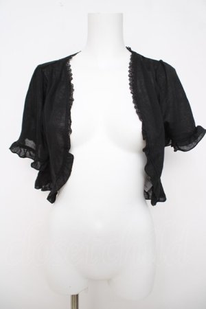 画像: axes femme / フリルボレロ M 黒 Y-26-03-18-058-AX-TO-SZ-ZY