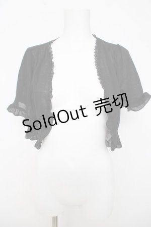 画像: axes femme / フリルボレロ M 黒 Y-26-03-18-058-AX-TO-SZ-ZY