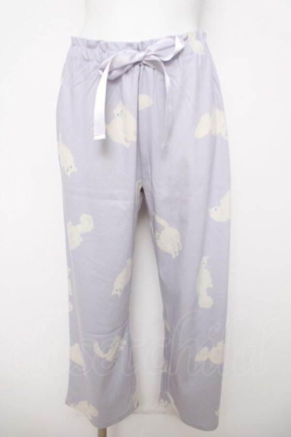 画像3: axes femme / 猫柄ルームウェアセット  ラベンダー Y-26-03-18-061-AX-TO-SZ-ZY (3)