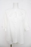 画像1: m petit by misako / NINA'Sコラボブラウス S 白 Y-26-03-18-064-LO-BL-SZ-ZY (1)