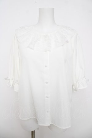 画像: m petit by misako / NINA'Sコラボブラウス S 白 Y-26-03-18-064-LO-BL-SZ-ZY