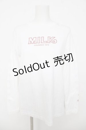 画像: MILK / Torte ロゴ tee  ホワイト Y-26-03-18-065-ML-TS-SZ-ZY