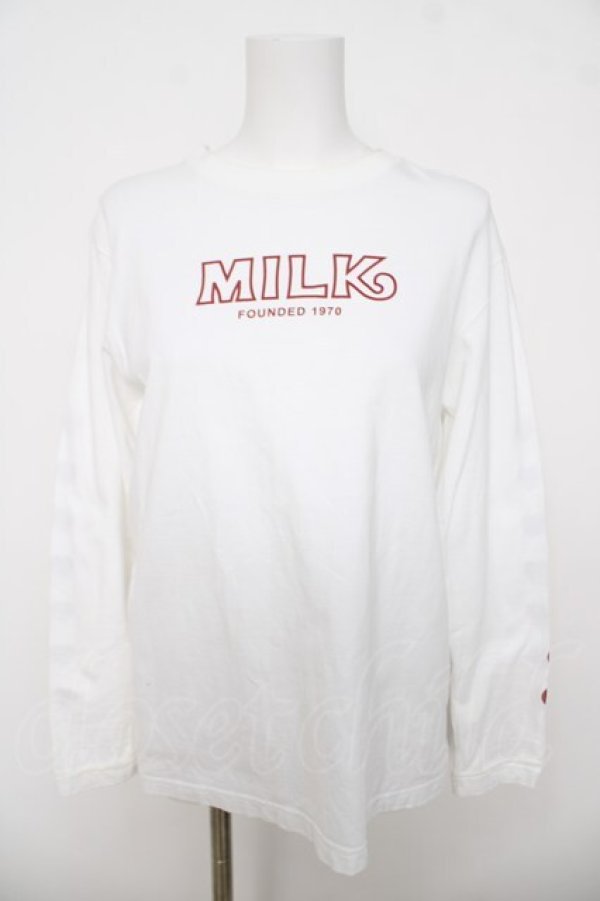 画像1: MILK / Torte ロゴ tee  ホワイト Y-26-03-18-065-ML-TS-SZ-ZY (1)