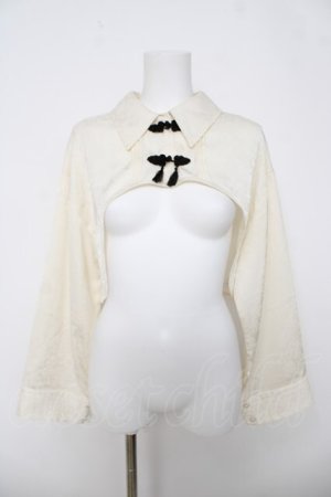 画像: axes femme / チャイナ釦ショートボレロブラウス  生成り Y-26-03-18-009-AX-TO-SZ-ZY