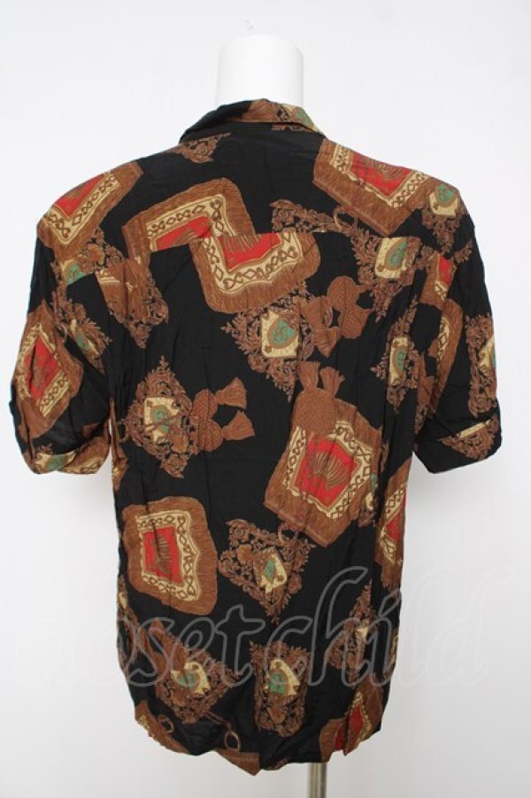 画像2: INGEBORG / タッセル柄シャツ  黒 Y-26-03-18-082-LO-BL-SZ-ZY (2)