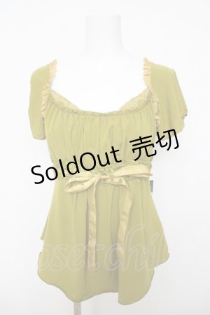 画像: Ozz oneste / ウエストレーストップス  グリーン Y-26-03-18-087-OO-TO-SZ-ZY