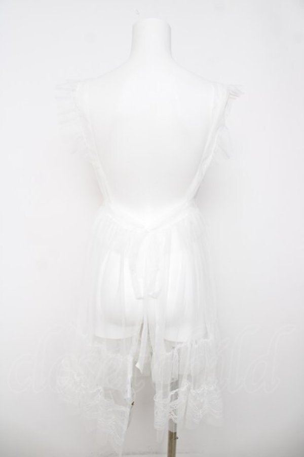 画像2: FLC / 星名桜子 hsチュールエプロンジャンスカ S 白 Y-26-03-18-088-LO-OP-SZ-ZY (2)